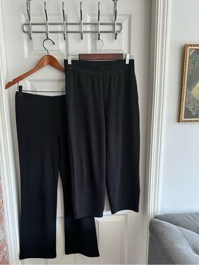 Eileen Fisher Black  Pull-On Pants Bundle Some wear